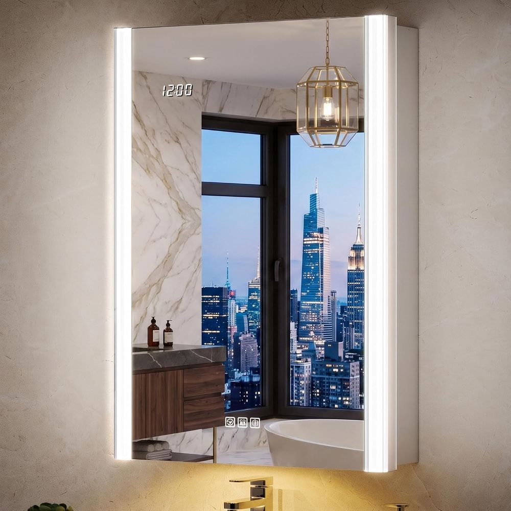 Smart Home Furniture - 20x32 Lighted Medicine Cabinet Mirror with