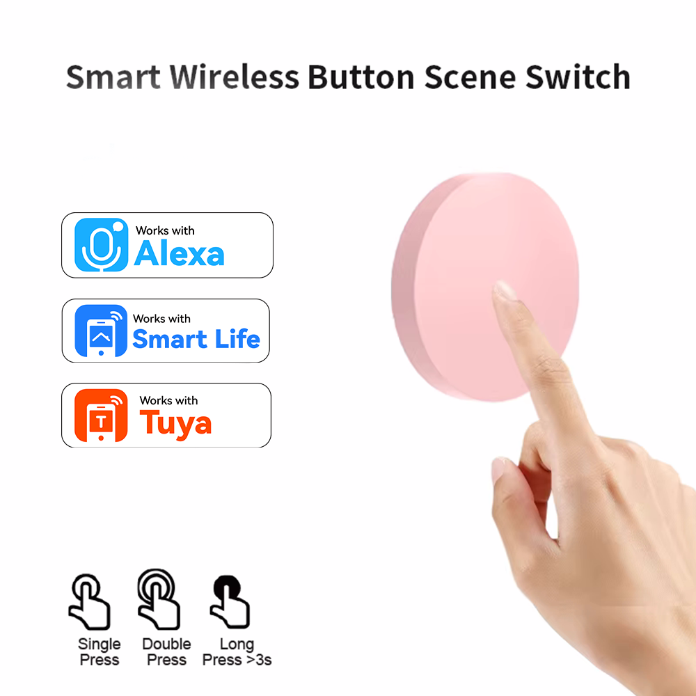 Smart Home Features - ZigBee Smart Wireless Button Scene Switch
