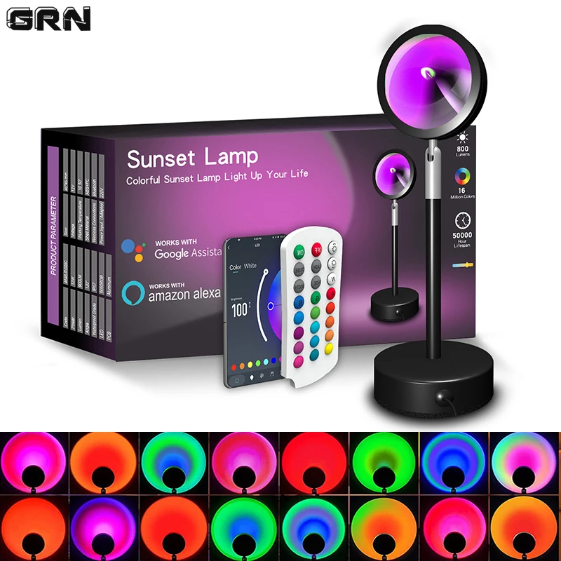 Smart Home For Windows - Smart LED Sunset Lamp Colorful Changing