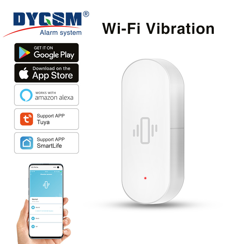 Smart Home Features - Tuya WiFi Vibration Sensor, Sensitive Detection,