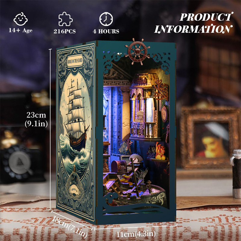 Smart Home Vimar - 3D Wooden DIY Bookend Puzzle Handmade