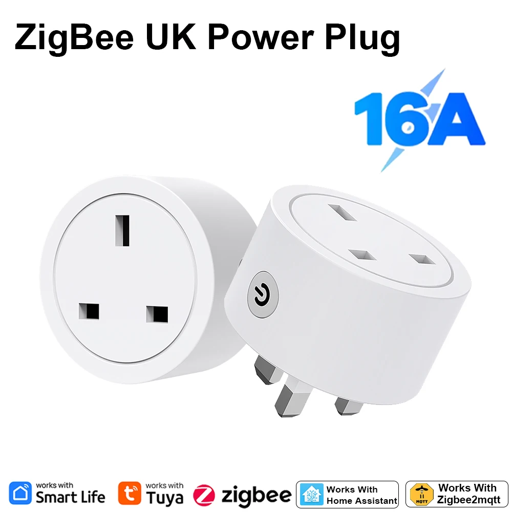 Smart Home Monitor - Zigbee Smart Plug 16A UK Socket
