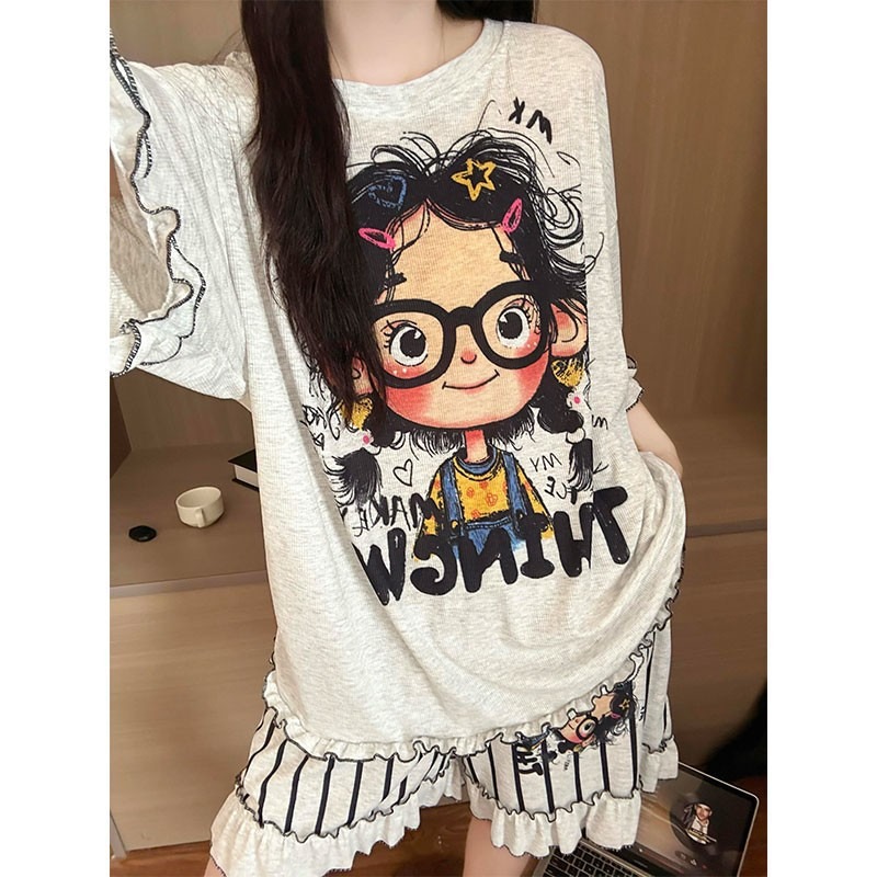 Smart Home In Us - New Teenage Girls Casual Pajama Set
