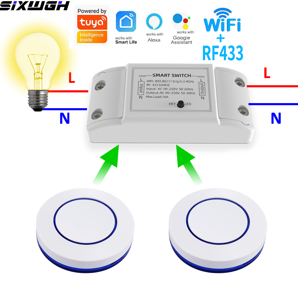Smart Home Life - 16A WiFi Tuya Smart Switch Wireless