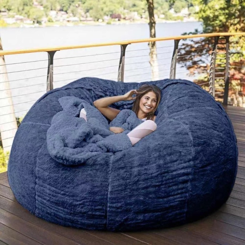 Smart Home Furniture - Blue Designer Lazy Bean Bag Sofa