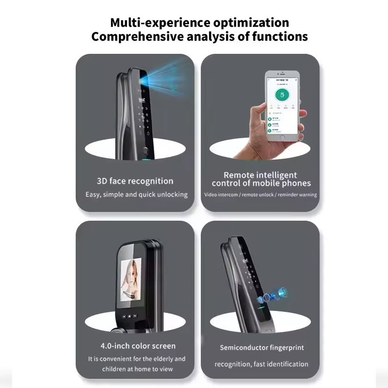 HX5 Smart Door Lock 3D Face Re - Smart Home Door Lock 评论和价格