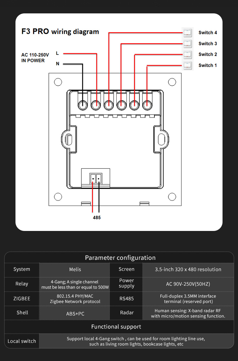 4 Gang Zigbee Smart Life Smart - Smart Home Life 评论和价格