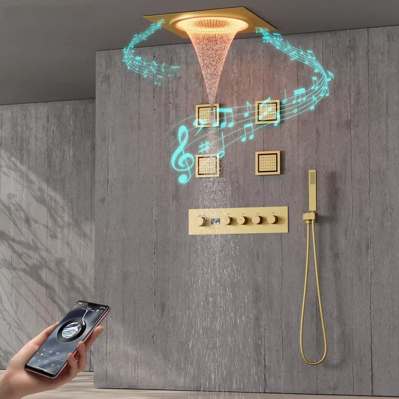 Smart LED Shower Set Bathroom  - Smart Home In Us 评论和价格