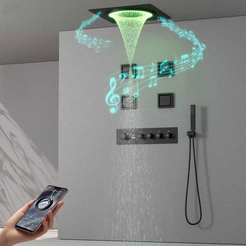 Smart LED Shower Set Bathroom  - Smart Home In Us 评论和价格