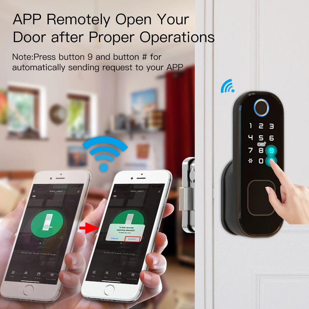 MOES WiFi Tuya Smart Lock Door - Smart Home Door Lock 评论和价格