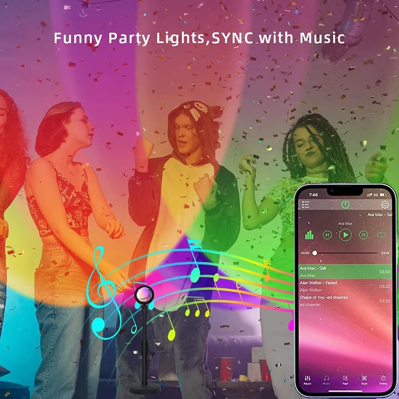 Smart LED Sunset Lamp Colorful - Smart Home For Windows 评论和价格
