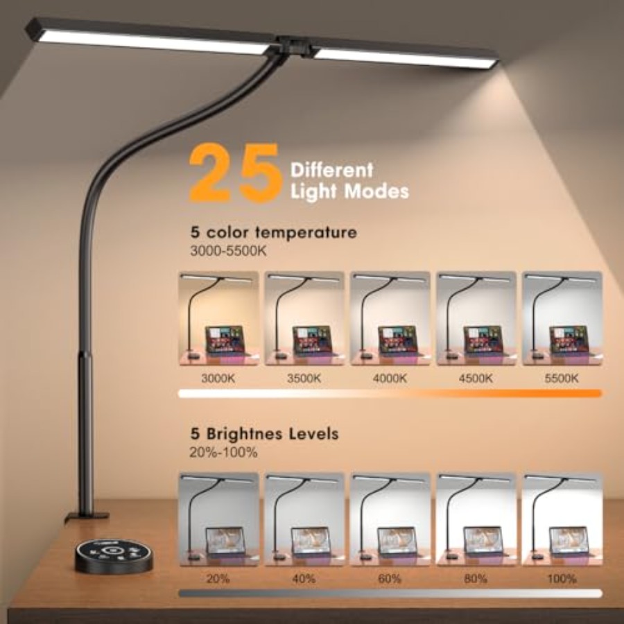 Led Desk Lamp for Office Home  - Smart Home Monitor 评论和价格