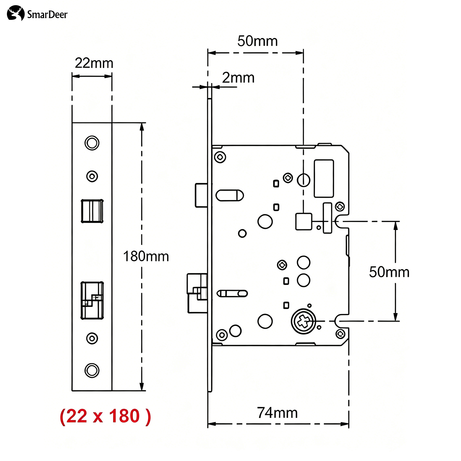 Adaptive Electronic Lock Body  - Smart Home Door Lock 评论和价格