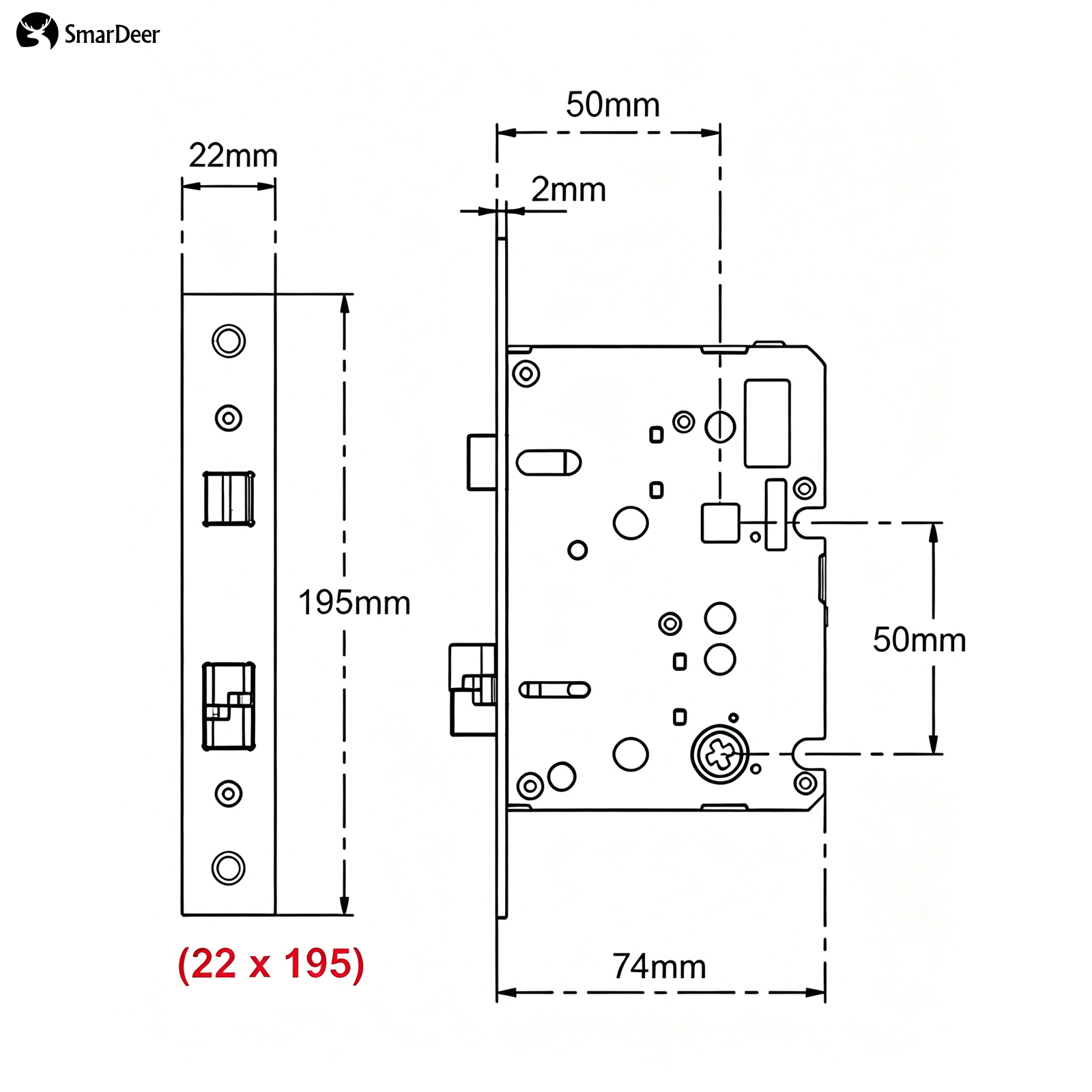 Adaptive Electronic Lock Body  - Smart Home Door Lock 评论和价格