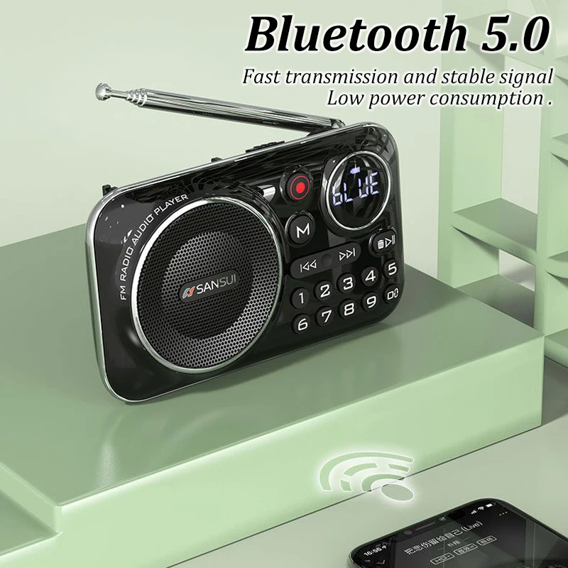 Portable Bluetooth 5 0 Radio S - Smart Elderly Home 评论和价格