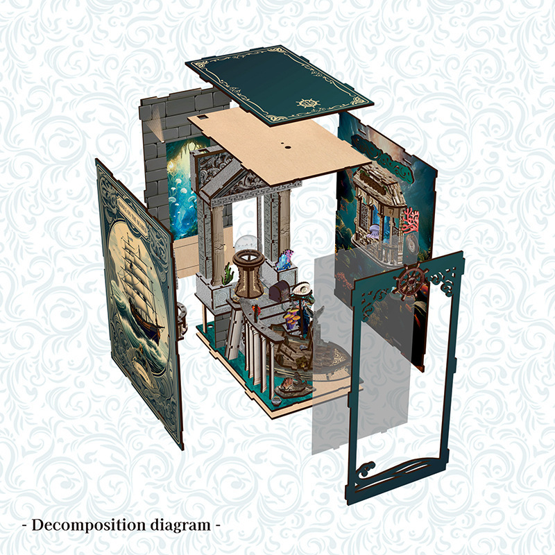 3D Wooden DIY Bookend Puzzle H - Smart Home Vimar 评论和价格