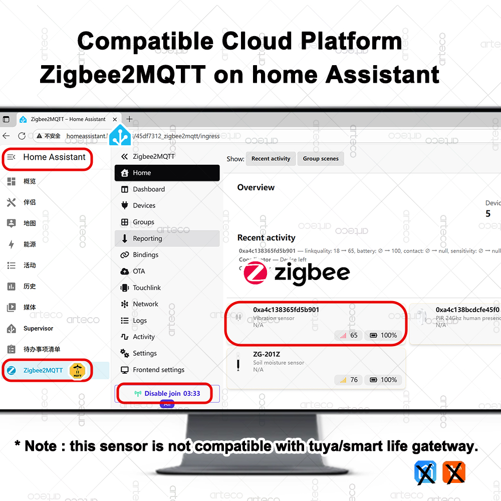 ZigBee Smart Vibration Sensor  - Smart Home Monitor 评论和价格