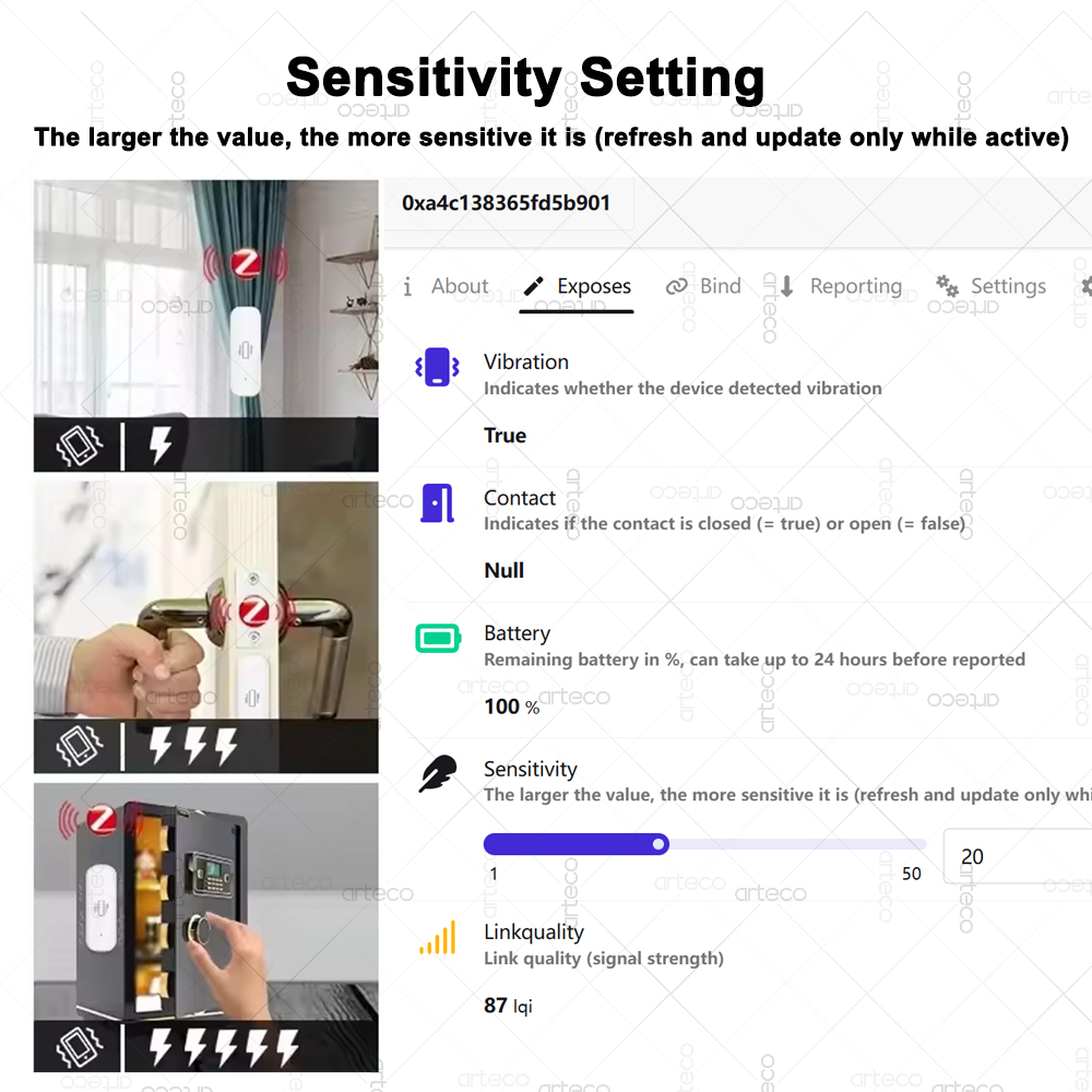 ZigBee Smart Vibration Sensor  - Smart Home Monitor 评论和价格