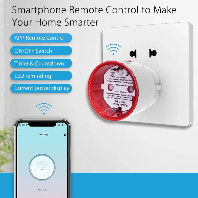 Tuya WiFi Smart Plug Socket EU - Smart Home Europe 评论和价格
