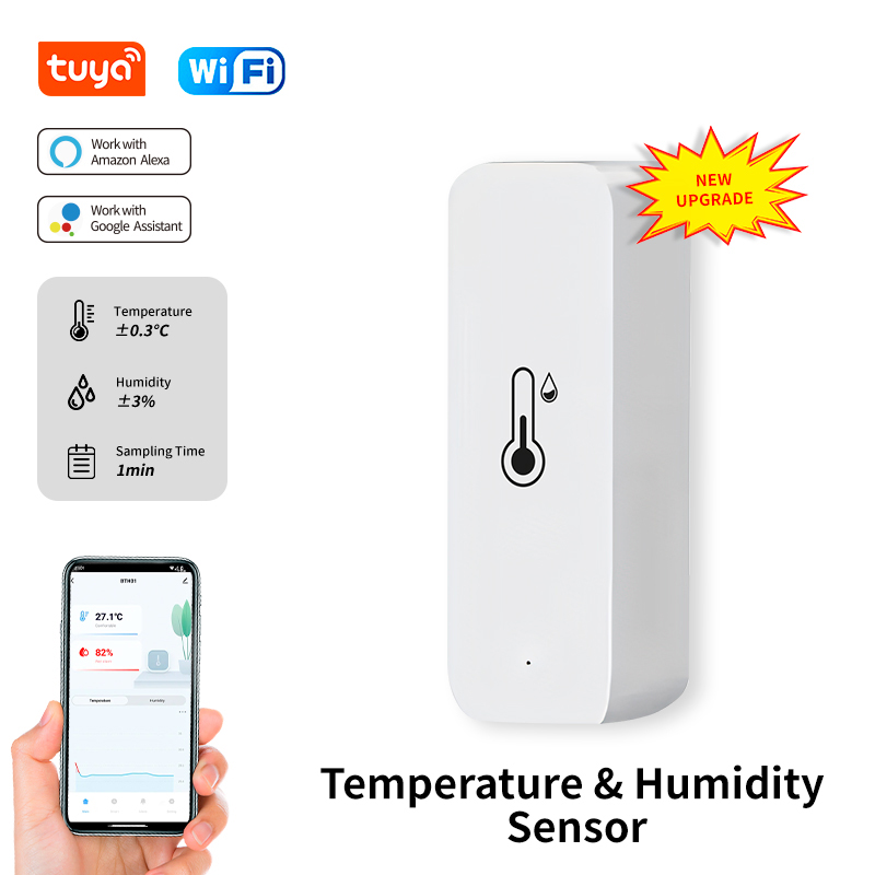 Tuya WiFi Temperature and Humi - Smart Home Furniture 评论和价格