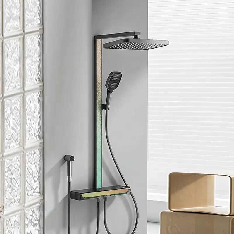 Brass Digital Waterfall Shower - Smart Home In Us 评论和价格