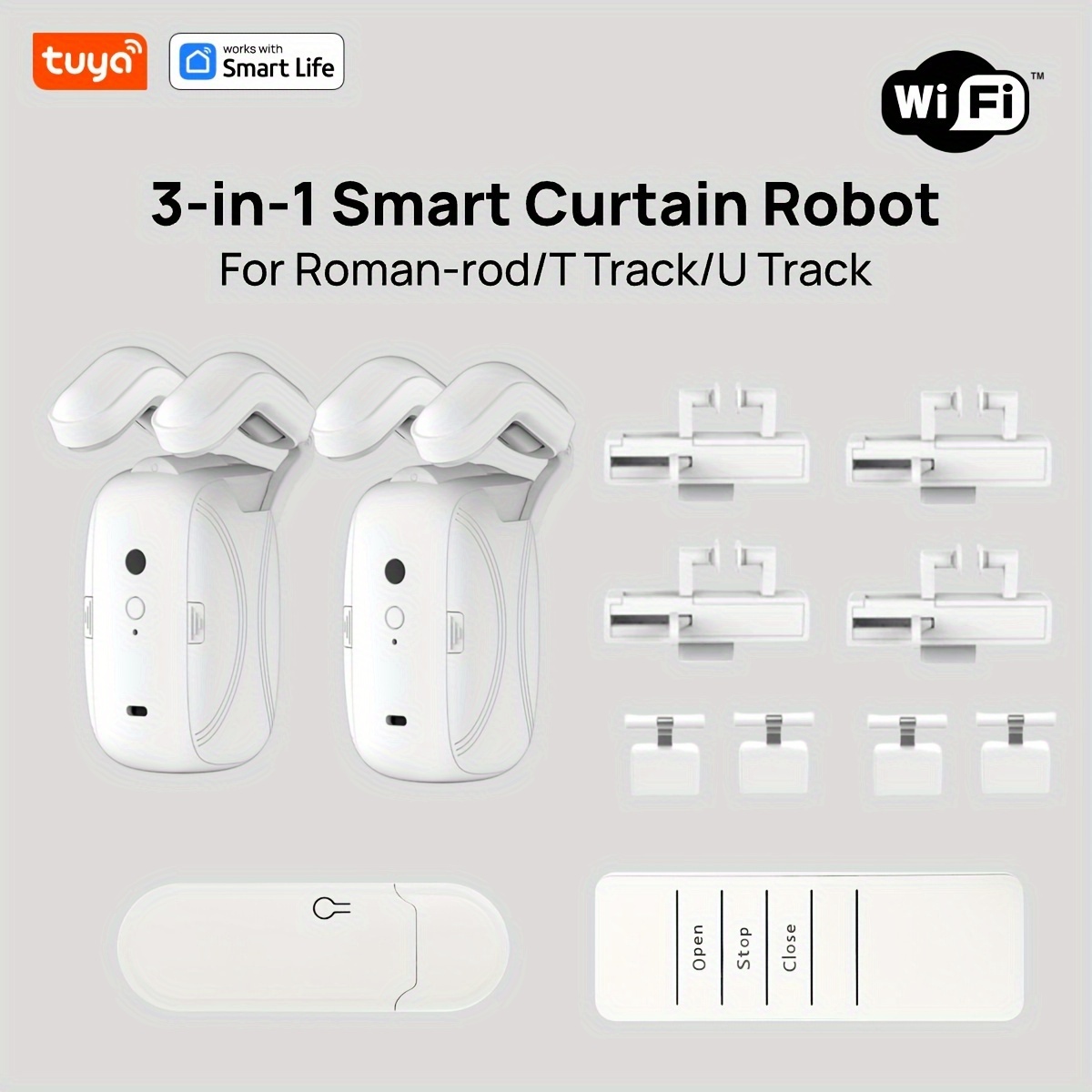1/2PCS Tuya Smart WiFi Curtain - Smart Home Vimar 评论和价格