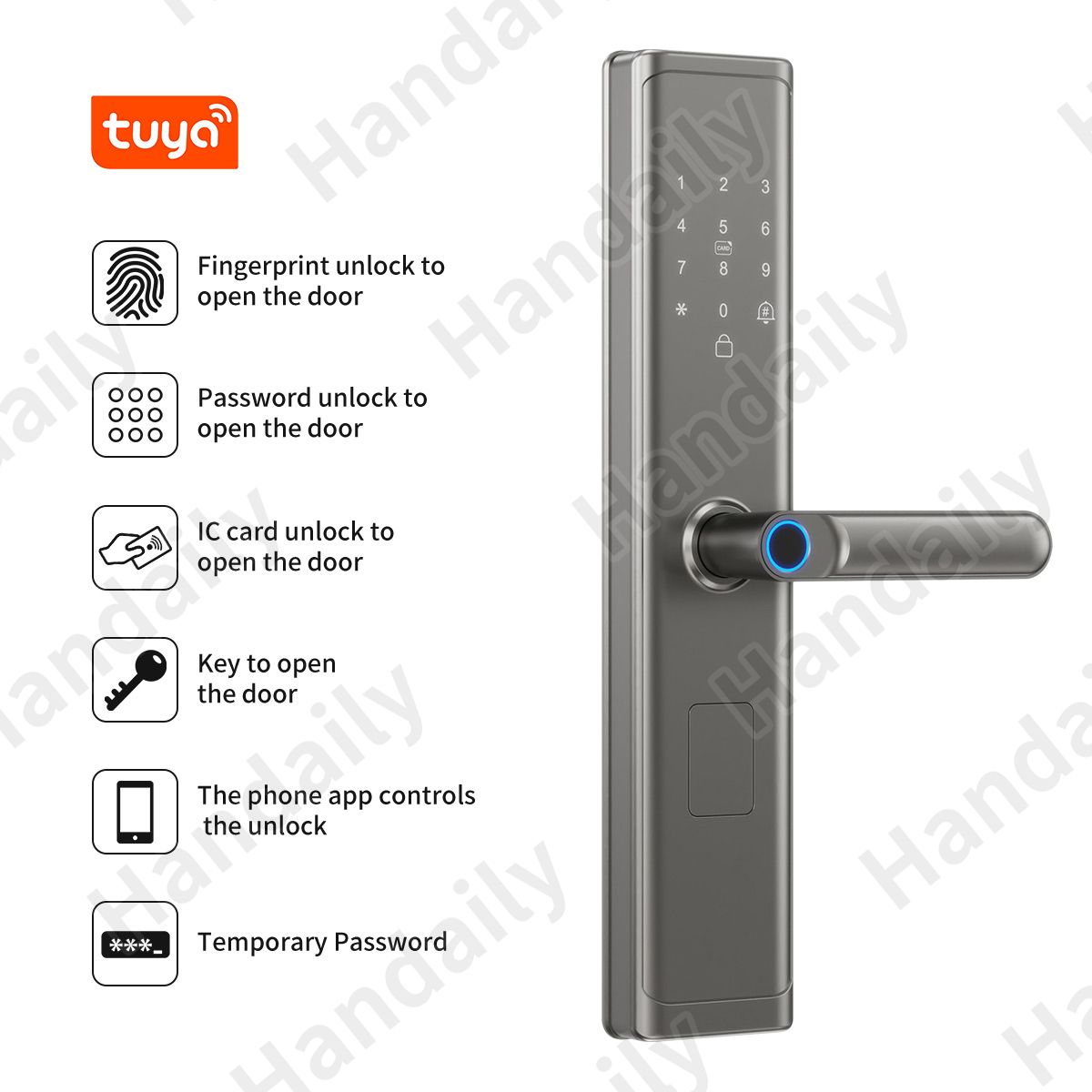 Tuya Wifi TTlock App Fingerpri - Smart Home Door Lock 评论和价格
