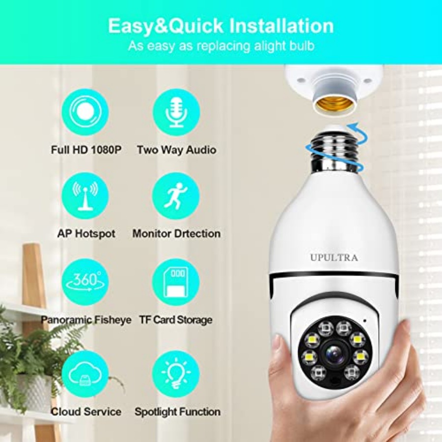 Light Bulb 1080P Security Wire - Smart Home Wifi 评论和价格