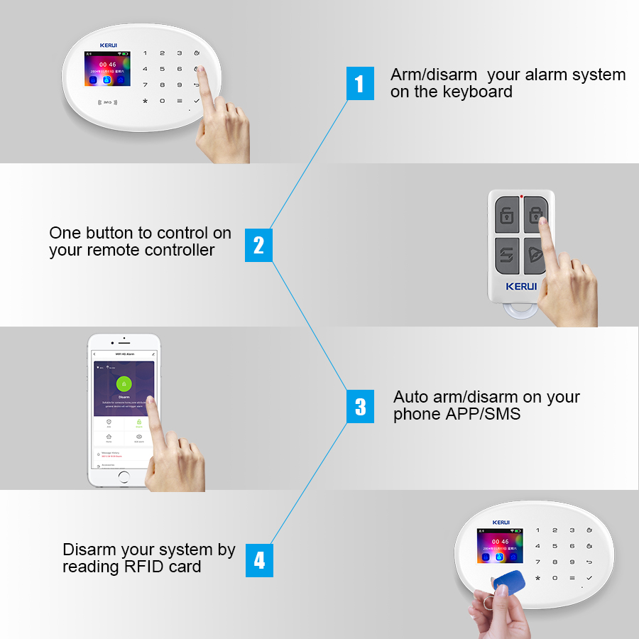 KERUI W202 WIFI GSM Alarm Syst - Smart Home Vimar 评论和价格