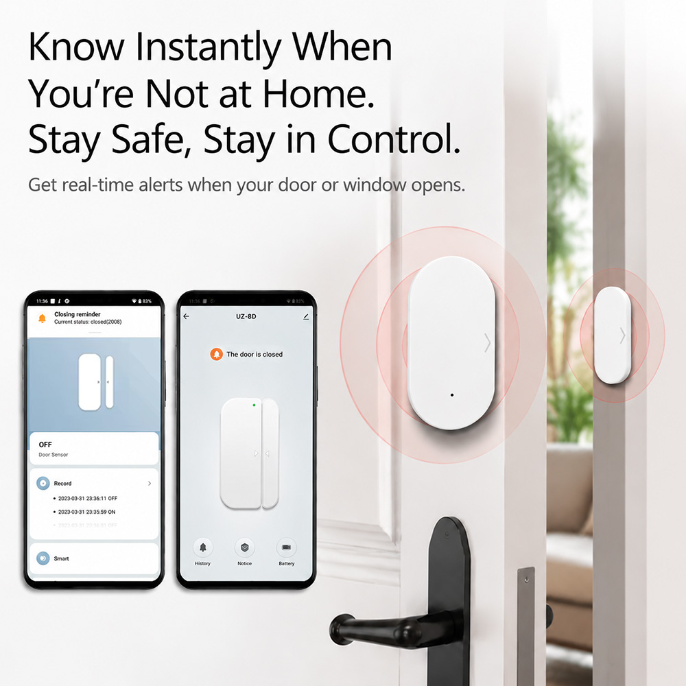 Zigbee 3.0 Door Window Sensor  - Smart Home Features 评论和价格