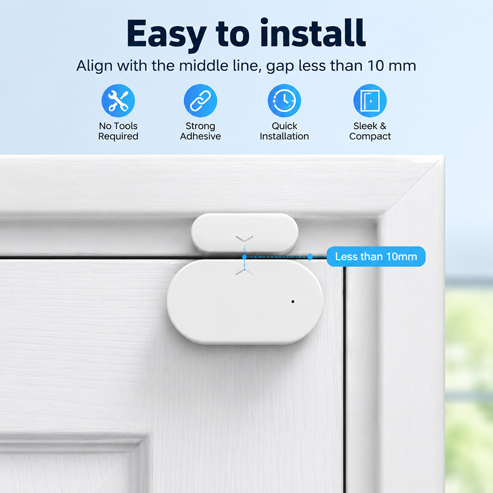 Zigbee 3.0 Door Window Sensor  - Smart Home Features 评论和价格