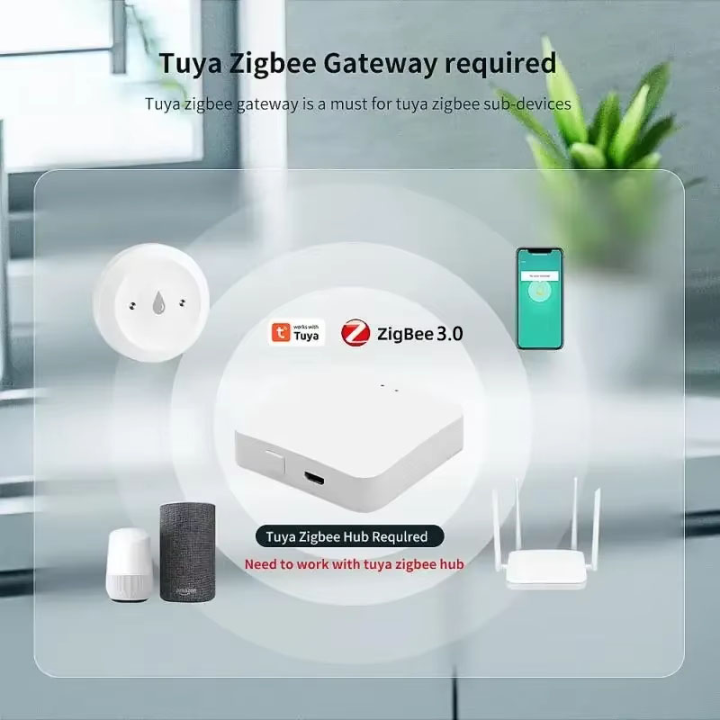 Tuya ZigBee 3.0 Water Leak Det - Smart Home Monitor 评论和价格