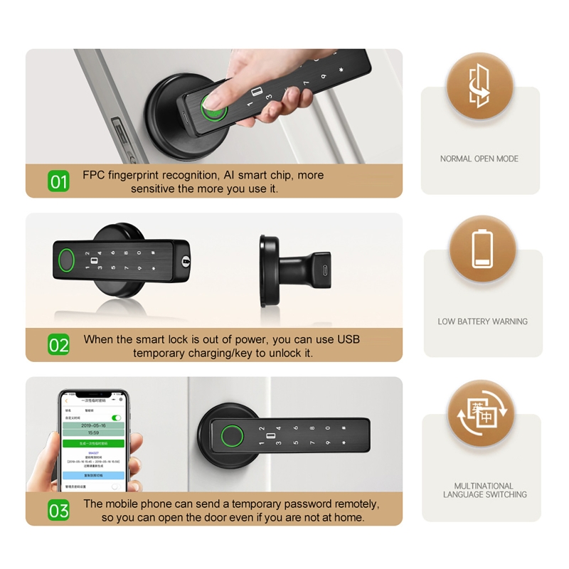 WiFi Remote Control Tuya Smart - Smart Home Door Lock 评论和价格