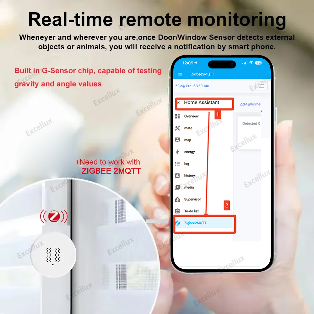 Zigbee 3.0 Smart Vibration Sen - Smart Home Features 评论和价格