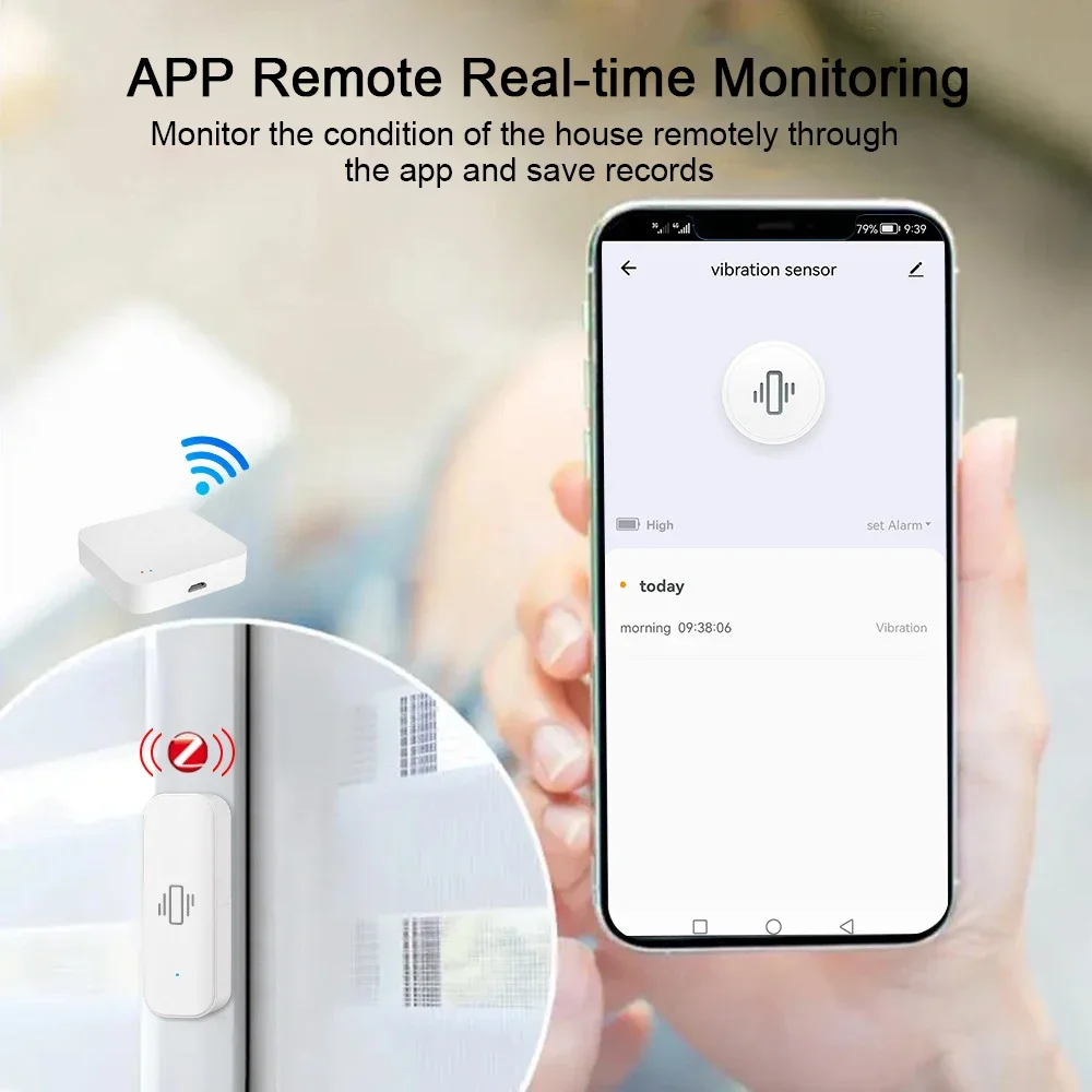 Tuya WiFi/Zigbee Smart Vibrati - Smart Home Monitor 评论和价格