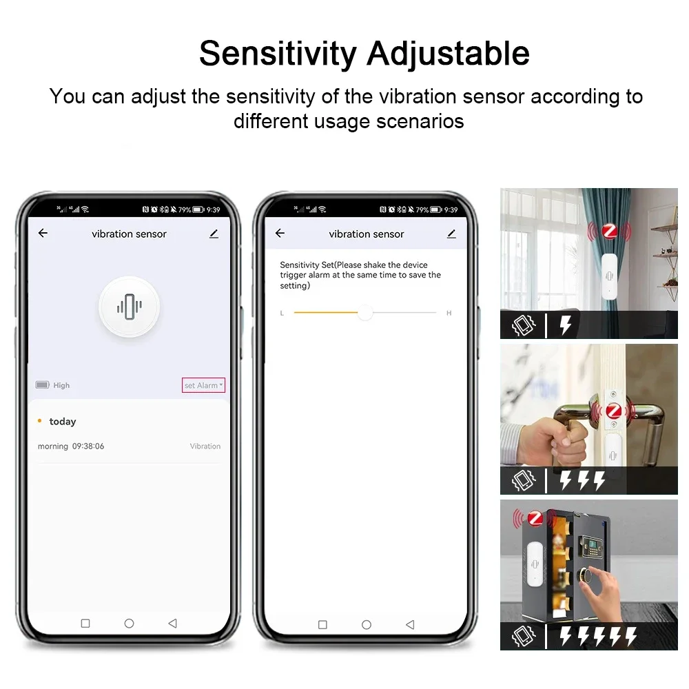 Tuya WiFi/Zigbee Smart Vibrati - Smart Home Monitor 评论和价格