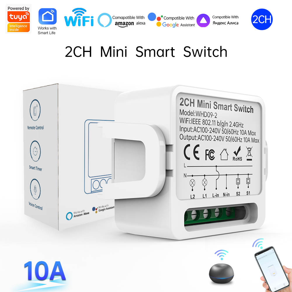 2 Way Tuya Smart Switch 2Gang  - Smart Home Life 评论和价格