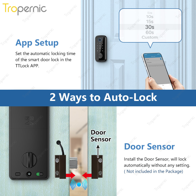 Tuya Zigbee Door Deadbolt Lock - Smart Home Door Lock 评论和价格